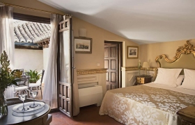 Deluxe Premium Zimmer mit Terrasse und Blick auf die Alhambra